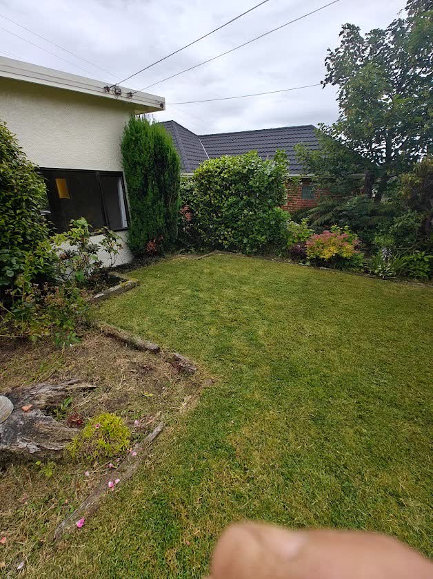 Pressure washing driveway and paths