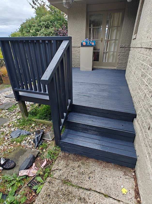 Pressure washing driveway and paths